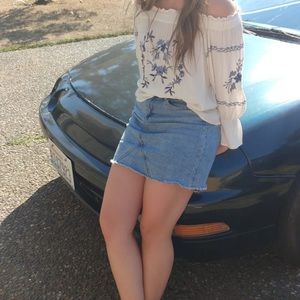 High waisted jean skirt 🦋